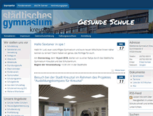 Tablet Screenshot of gymnasium-kreuztal.de
